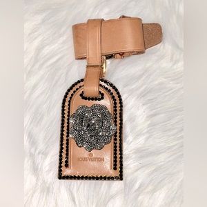 Louis Vuitton Luggage Travel Tag Embellished with Crystals